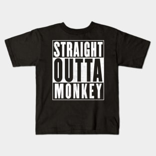 Straight Outta Monkey Kids T-Shirt